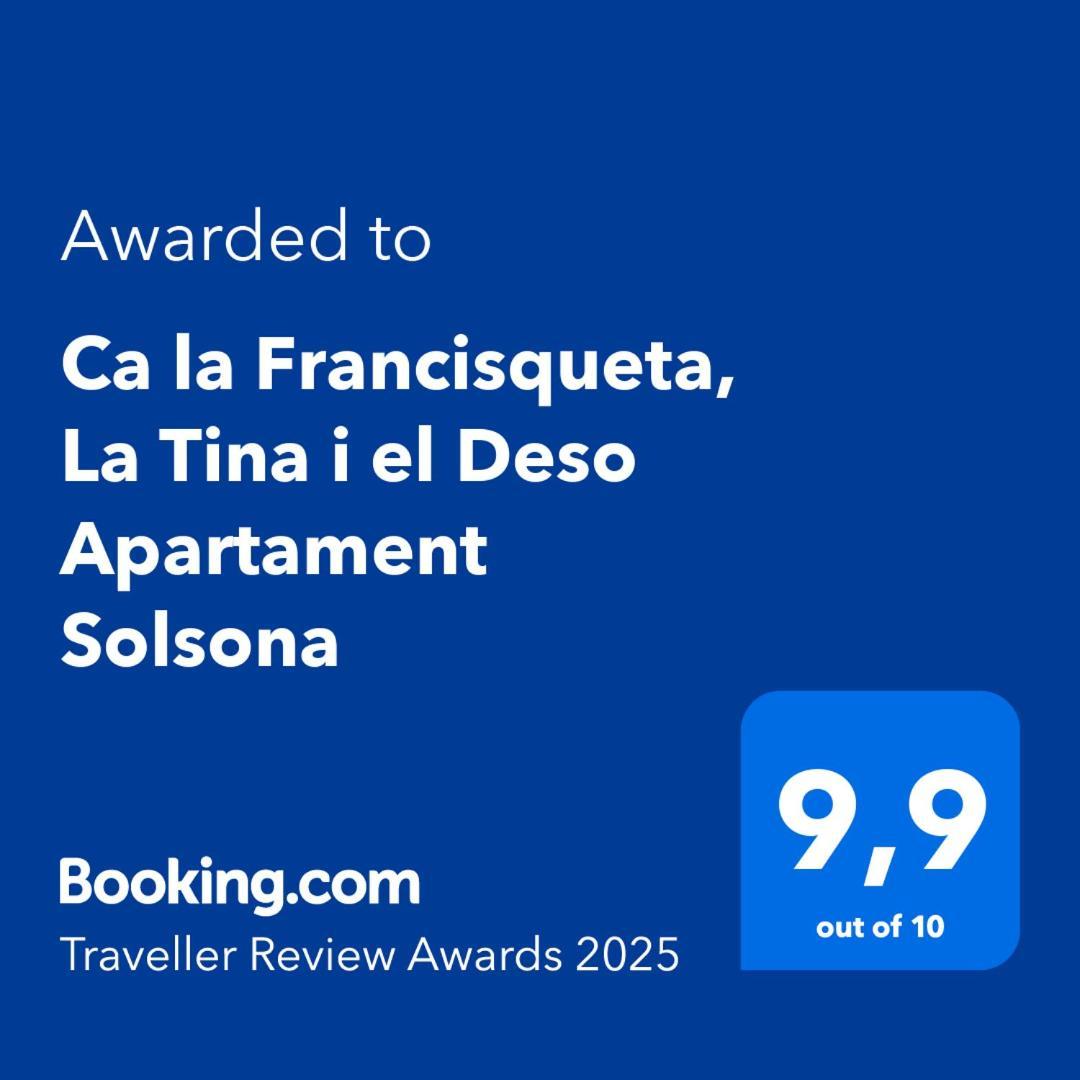 Ca La Francisqueta, La Tina I El Deso Apartament سولسونا المظهر الخارجي الصورة
